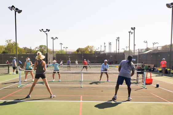 Pickleball game at the Georgetown Tennis Center in Georgetown, TX
