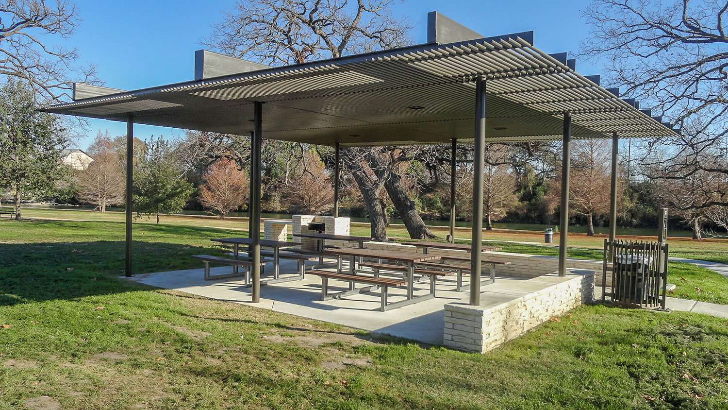 Limestone Pavilion in San Gabriel Park