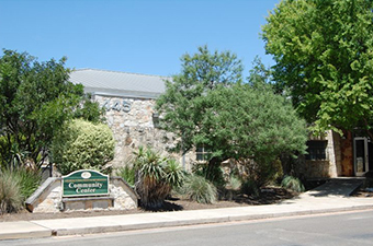 Georgetown Community Center entrance in Georgetown, TX