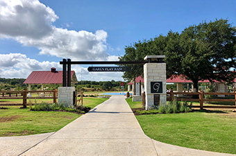 Entrance to the Play Ranch at Garey Park in Georgetown, TX