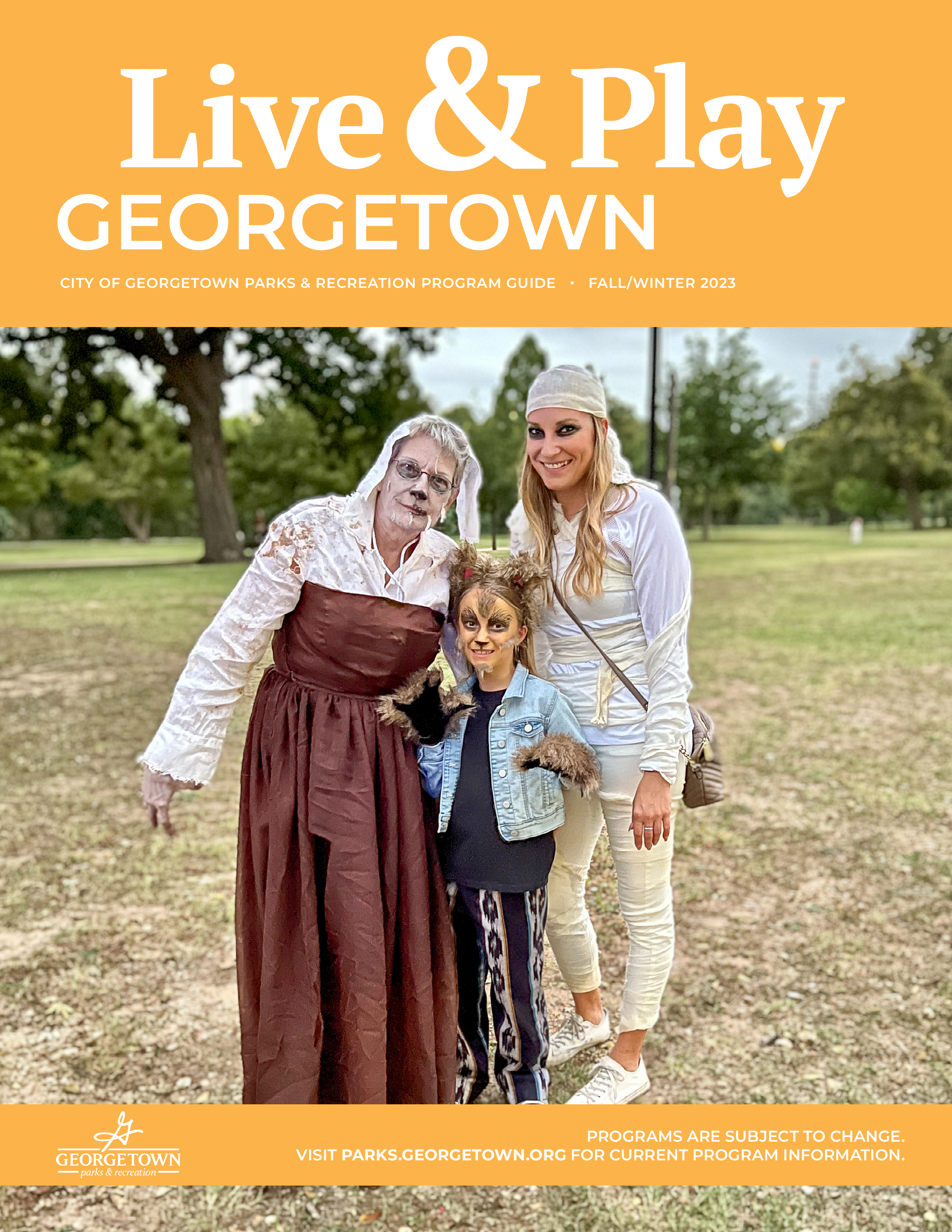 Live &  Play Georgetown Fall Winter 2023